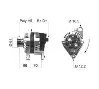 Alternator EB223Q WA23111 CAL10107ES 301471RIM CAL10332OS 301471RIV LRA01874