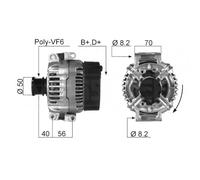 Alternator EB238Q 28-3744 301630RIV CAL10272AS CAL10272ES 944390439100 9213222