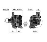 Alternator EB377Q 104210-3532 8EL 738 212-221 104210-5800 3M5T 10300 LC 440424