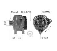 Alternator EB463Q SG9B064 DRA4045 CAL15233OS 9654343080 CAL40315AS 301681RID