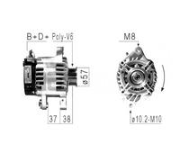 Alternator EB675Q DAN1035 CAL40306AS 28-5684 CAL40306RS 301978RIB LRA 03 072