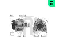 Alternator with freewheel belt pulley 210056A ERA for NISSAN VOLVO OPEL RENAULT