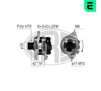 Alternator EB637Q CAL40279 CAL40279GS 302027RID 302027RI 302027RIV DAN967
