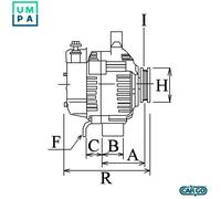 ALTERNATOR F 032 111 579 FOR TOYOTA COROLLA/Compact/Liftback CARINA/VI CELICA