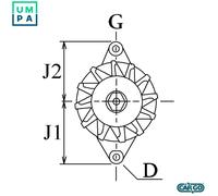 ALTERNATOR F 032 112 272 FOR OPEL CORSA/Hatchback/Van ASTRA/G/CLASSIC COMBO 1.7L