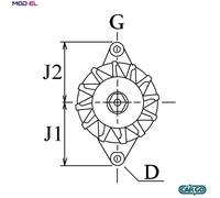 ALTERNATOR F 032 112 272 FOR OPEL CORSA/Hatchback/Van ASTRA/G/CLASSIC COMBO 1.7L