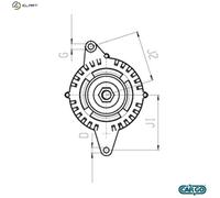 ALTERNATOR F 032 112 273 FOR VW CADDY/II/MPV POLO/IV SEAT AEX/AKV/AUD/APQ 1.4L