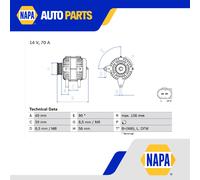 Alternator fits AUDI S3 8L1 1.8 99 to 02 Bosch 028903028C 030903023H Quality