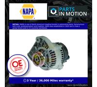 Alternator fits FIAT PANDA VAN 169 1.2 2004 on NAPA 46231693 46407644 46407647