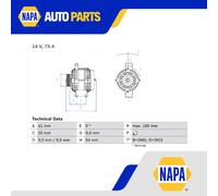 Alternator fits OPEL TIGRA R97 1.3D 04 to 09 Z13DT Bosch 1204432 R1530097