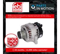 Alternator fits VAUXHALL CORSA D 1.3D 2006 on 013222935 013256932 095520014 Febi