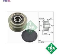 INA 535 0035 10 Alternator clutch pulley