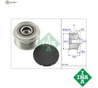INA Alternator Freewheel Clutch 535 0063 10 535006310