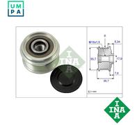 INA Overrunning Alternator Pulley 535007710 - fits Chevrolet Captiva 2.0D (2006) LLW Clutch