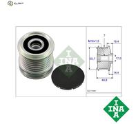 Overrunning Alternator Pulley fits MERCEDES CLC180 CL203 1.8 08 to 11 M271.946