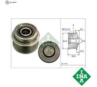 INA Overrunning Alternator Pulley 535018010 Freewheel Clutch for Toyota Yaris/Vitz 2706033010