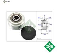 Overrunning Alternator Pulley fits TOYOTA RAV4 CLA2 2.0D 01 to 05 1CD-FTV Clutch