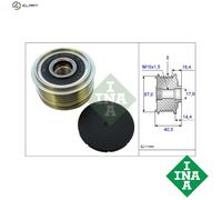INA Alternator Clutch Pulley 535 0187 10 – Overrunning – Fits HYUNDAI and KIA