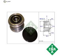 Alternator clutch pulley 535 0203 10 INA for SAAB OPEL BMW CHEVROLET