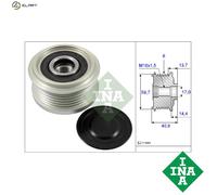Alternator clutch pulley 535 0228 10 INA for OPEL CHEVROLET