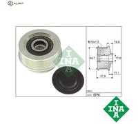 INA 535 0370 10 Overrunning Alternator Pulley Fits Audi Cupra A3 Formentor Q3 Tt