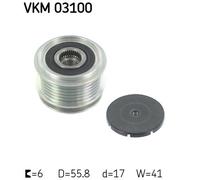 ALTERNATOR FREEWHEEL CLUTCH FOR AUDI DODGE FORD SKF VKM 03100