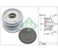 INA 535 0343 10 Alternator Freewheel Clutch