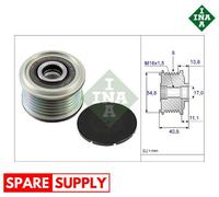 ALTERNATOR FREEWHEEL CLUTCH FOR DACIA DOKKER MPV DUSTER INA 535 0102 10