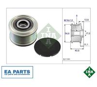 Overrunning Alternator Pulley fits RENAULT MEGANE 1.4 1.6 1.5D 2002 on Clutch
