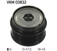 Alternator clutch pulley VKM 03832 SKF for JEEP DODGE