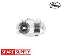 ALTERNATOR FREEWHEEL CLUTCH FOR FORD GALAXY MONDEO S-MAX GATES OAP7167