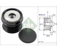 INA 535 0252 10 Alternator Freewheel Clutch