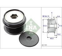 Overrunning Alternator Pulley fits JEEP CHEROKEE KJ 2.8D 02 to 08 ENR Clutch INA