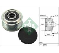 ALTERNATOR FREEWHEEL CLUTCH FOR TOYOTA AURIS COROLLA ALTIS VITZ INA 535 0303 10