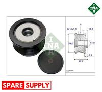 ALTERNATOR FREEWHEEL CLUTCH FOR VAUXHALL OPEL SAAB INA 535 0188 10