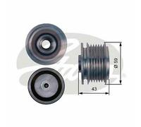 ALTERNATOR FREEWHEEL CLUTCH GATES OE QUALITY REPLACEMENT OAP7112