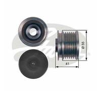 ALTERNATOR FREEWHEEL CLUTCH GATES OE QUALITY REPLACEMENT OAP7115