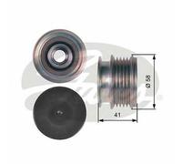 ALTERNATOR FREEWHEEL CLUTCH GATES OE QUALITY REPLACEMENT OAP7126