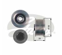 ALTERNATOR FREEWHEEL CLUTCH GATES OE QUALITY REPLACEMENT OAP7149
