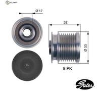 ALTERNATOR FREEWHEEL CLUTCH OAP7123 FOR MERCEDES-BENZ OM642.940/820/970 3.0L