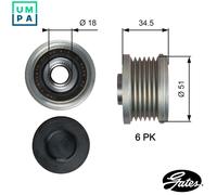 Alternator clutch pulley OAP7218 GATES for MAZDA 3 3 Saloon CX-5 6 Saloon CX-3