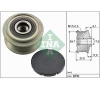 INA 535 0035 10 Alternator clutch pulley