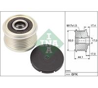 INA 535 0312 10 Alternator clutch pulley