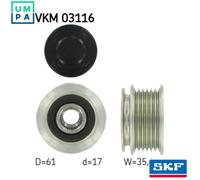 ALTERNATOR FREEWHEEL CLUTCH VKM 03116 FOR SKODA SUPERB/II OCTAVIA/Combi LAURA