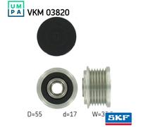SKF Alternator Freewheel Clutch VKM 03820 - Fits Mercedes-Benz C-Class T-Model & E-Class