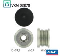 SKF Alternator Freewheel Clutch VKM 03870 – for BMW 1/3 (E81/E87/E88, Touring/Coupe/Compact)
