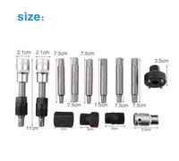 ALTERNATOR FREEWHEEL PULLEY REMOVAL SOCKET BIT SET 13PCS GARAGE SERVICE TOOL KIT FOR CAR REPAIR
