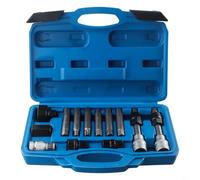 Alternator Freewheel Pulley Removal Tool Set| 13-Piece Professional Auto Engine Repair Kit with M8/M10/T40/T50 Sockets| for Removing One-Way Clutch Wheels| Includes