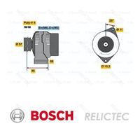 Alternator Generator Smart:City,CABRIO 0002801V003 0002801V004 Q0003250V008