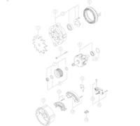 Alternator MAHLE MG 396 for OPEL REKORD D 2 1974-1977